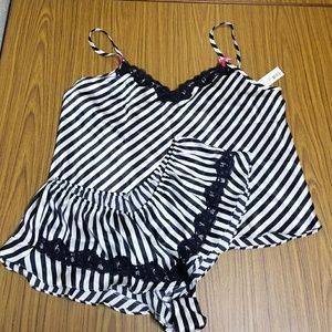 Lace Trim Cami and Short Sleep Set